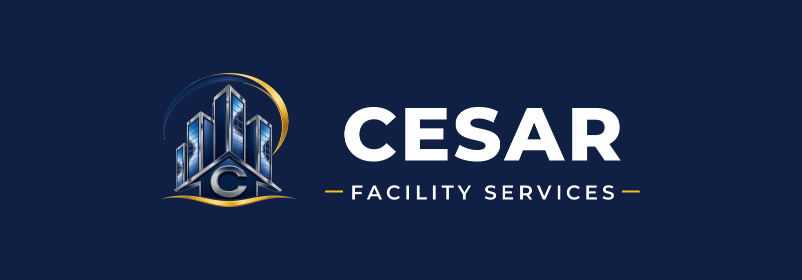 Logo — Navy Background